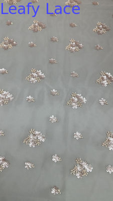 Luxo Sequin confeccionado bordado tecido renda tecido Nova chegada para ocasião de alta costura