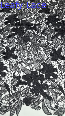 Chantilly Lace Luxury Lace Químico Tecido Folha Romântica Lace para Moda de Casamento e Vestidos