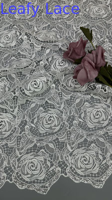 Tela de Chantilly bordada de lenço de renda de tecido de renda de lenço de lenço de metal Nova moda para roupas vestidos