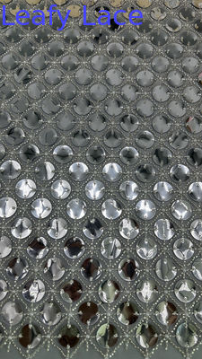 Saias Projetos de design de moda bordados de contas Tecido renda Tecido para vestido completo Rede de alta qualidade renda para vestidos