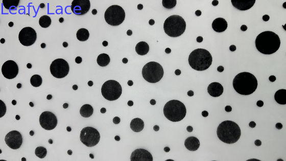 Tecido de renda impresso de malha de padrão manchado para vestidos Respirar Design de alta qualidade