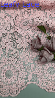 Tecido 100% de algodão bordado floral oco para a temporada AW para festa de vestidos de casamento