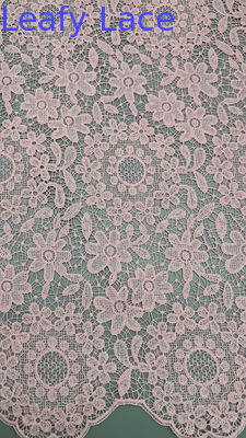 Tecido 100% de algodão bordado floral oco para a temporada AW para festa de vestidos de casamento