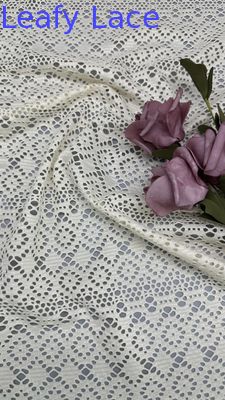 Fabrico de algodão bordado de malha de luxo para vestidos de nova coleção