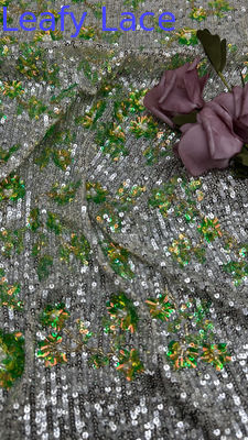 Roupas de cama verde e branco tecido bordado tecido renda tecido novas coleções para roupas vestidos