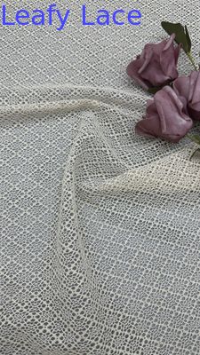 100% de algodão branco rede de renda efeito de ocultação para vestidos de noite de casamento artísticos