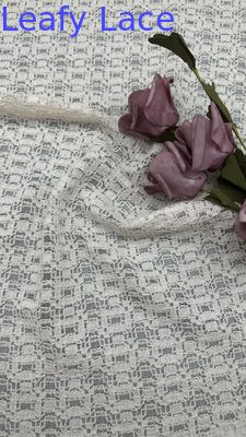 100% algodão renda branca bordada efeito de ocultação para vestuário de festa de casamento