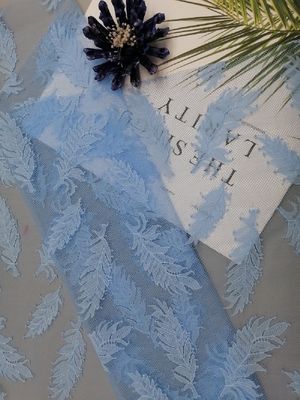 Tela de nylon do peso leve francês delicado da tela do laço de Chantilly