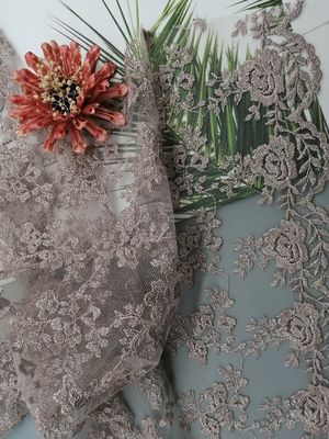 49 tule macio floral Mesh Fabric do rosa 3D da polegada