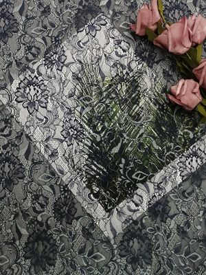 Dois Tone French Chantilly Lace Fabric