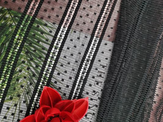 100 jardas de poliéster 100% que plissa Mesh Dot Lace Fabric