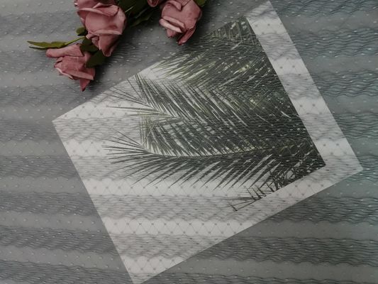 Tela do laço de Grey Polyester Crinckle Mesh Pleated para o vestido da menina