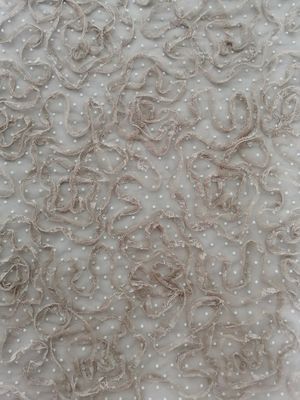 Tela caqui do bordado de Applique