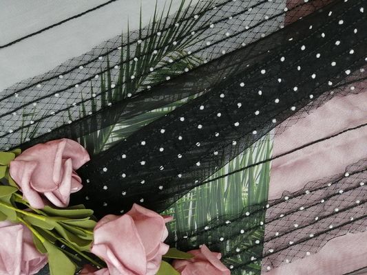 Polca reunida Dot Mesh Fabric