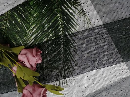 O preto Dot Glitter Tulle Mesh Foil do partido imprimiu a tela