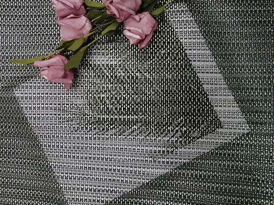 A folha plissada do tule imprimiu o vestido preto de Mesh Fabric For Lady Evening do brilho
