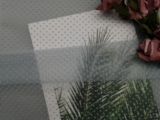 Polca reunida verde Dot Mesh Fabric do brilho do tule