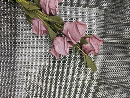 Laço impresso folha Mesh Pleated Tulle Fabric de 145CM