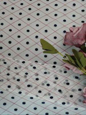 57" cor dobro bordada atam a polca Dot Mesh Children Clothes Fabric da tela