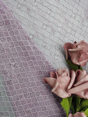 A cor roxa bordou a tela Diamond Type Lattice Pattern Mesh do laço