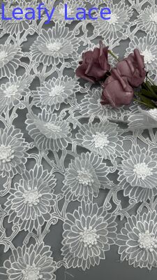 Guipure Lace Embroidered Hollow-up Fabric Luxary High Quality Special Design For Wedding